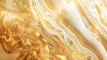 Gold wave abstract background marble background. Generative AI.