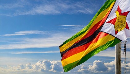 The Flag of Zimbabwe