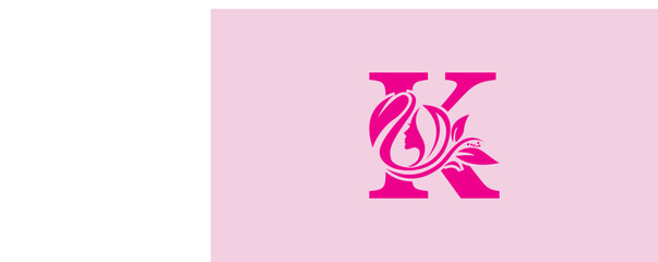 A beauty. an illustration of a logo combining the letter A with a woman's face logo and vector