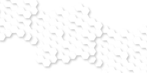 Background with hexagons . Abstract background with lines . white texture background . hexagon abstract background. Surface polygon pattern with glowing hexagon paper texture and futuristic business.