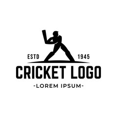 Cricket Logo or football club sign Badge.