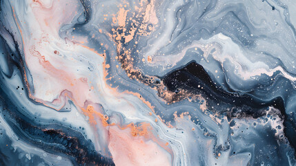 Fototapeta premium Marble ink abstract art from exquisite original painting for abstract background Marble background. Generative AI.