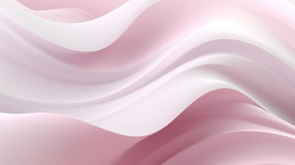 Obraz premium Soft pink and white wave texture for romantic or feminine design projects, with plenty of copy space,