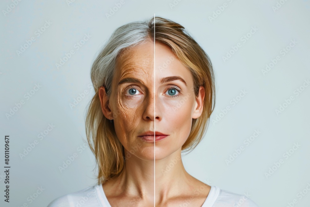 Aufkleber aging split dynamics in gravity contrasts with skin care routines, focusing on aging duality in divi