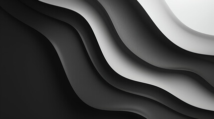 Minimal header cover poster design copy space with a glowing abstract gradient shape in grey,...