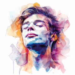 若い男性のポートレート