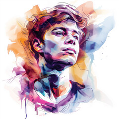 若い男性のポートレート