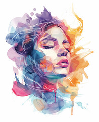 若い女性のポートレート