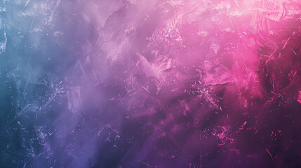 The futuristic banner design is blurred and features a gradient background of purple, pink, and...