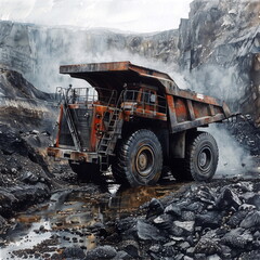Fototapeta premium coal mining