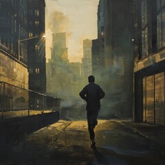 person walking on the street