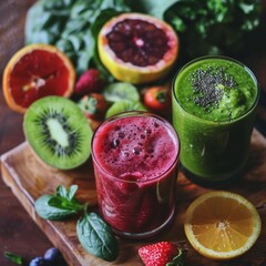 juice and berries