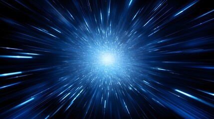 Radial blue light through the tunnel glowing in the darkness for print designs templates, Advertising materials, Email Newsletters, Header webs, e commerce signs retail shopping, advertisement busines