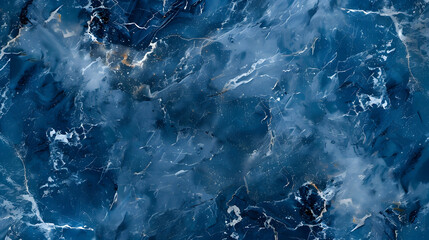 Obraz premium rough indigo blue marble background. Generative AI.