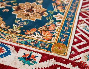 Fototapeta na wymiar oriental carpet texture material decoration 