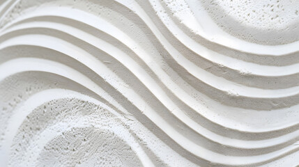 Sand pattern as background. Zen pattern in white sand marble background. Generative AI.