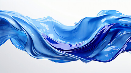 Silky sky blue ripples. Dynamic blue liquid artwork. Abstract fluidity waves wallpaper. Artistic blue fluid cover. Dynamic wallpaper, landing, cover, poster template, print or presentation.