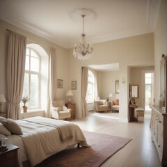 Whispers of Serenity: A White Haven in the Bedroom Sanctuary