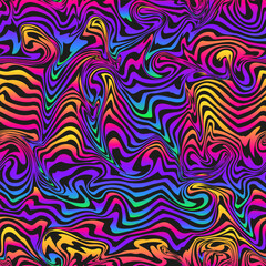 Colourful wavy. Seamless pattern