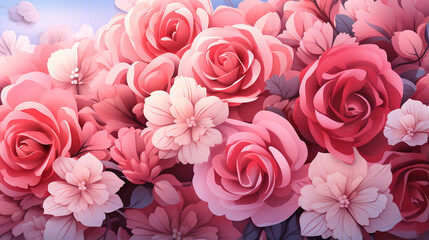  flower rose pastel background