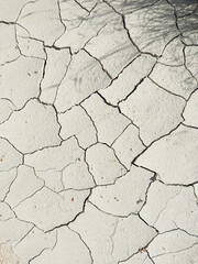 White Sand Crack Texture Background 