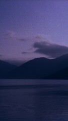 Purple aesthetic iPhone wallpaper, Wast Water lake in England
