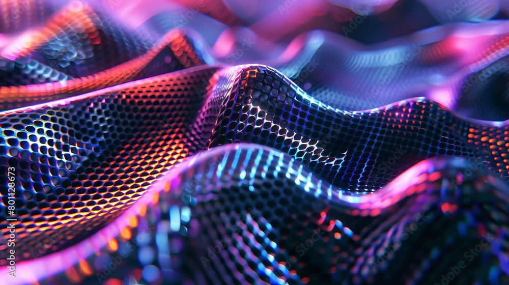 Poster sparkling gradient background with holographic effect and magical lights abstract fantasy backdrop