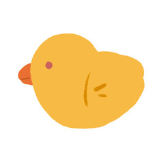 Cute bird pencil color illustration
