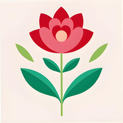Obraz premium mini flower in elevation front view delicate flora