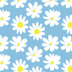 Abstract pattern of  daisy flower, origami flowers background.style for banners,prints,clothing,wallpaper,posters, websites,online shopping.Vector illustration design and creative idea.eps10.