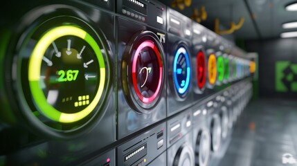 Energy efficiency rating labels promote low consumption and efficient products to reduce carbon footprint.