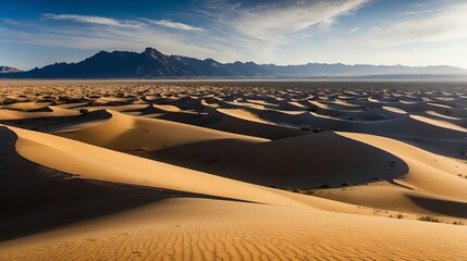 Majestic sand desert landscape and background stock photo image