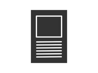 Illustration a vector icon depicting documents, suitable for web and mobile applications, isolated for use in graphic and design.