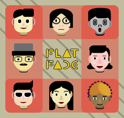 set of cartoon faces