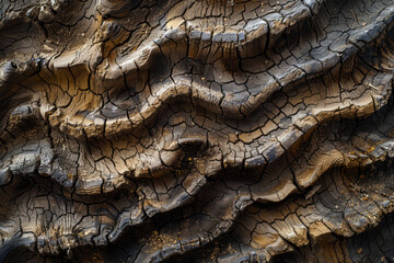 Abstract agrarian background for design. Closeup of dry earth texture.