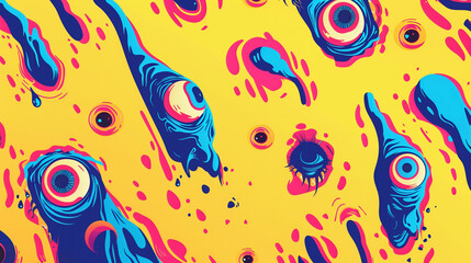 Psychedelic interesting creative strange background