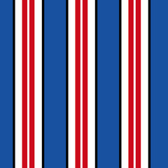 Deck chair nautical stripes, trendy vertical stripes, retro stripe pattern seamless repeat