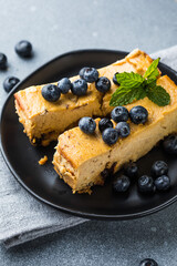 Pumpkin and cottage cheese casserole.