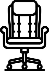 Executive chair furniture icon 11