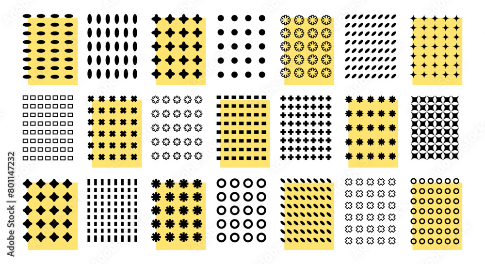 Aufkleber y2k abstract shapes and patterns. decorative elements for graphic design, trendy brutalist forms in 