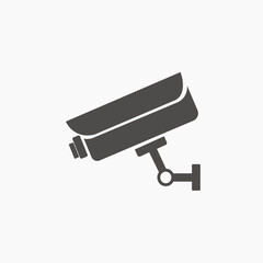 security camera icon vector. guard, surveillance, secretary, safety, control, system icon vector symbol