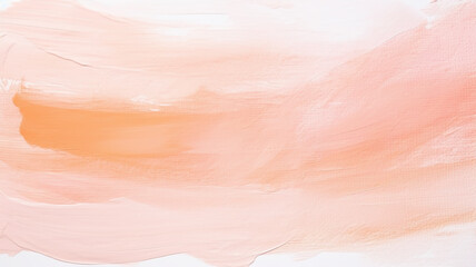 Fototapeta premium Abstract drawing of delicate coral color. Peach background postcard