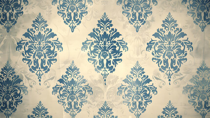 background:patterns made of vintage french. Generative AI.