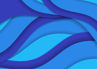 青のウェーブ抽象テクスチャ背景