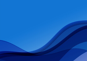 青のウェーブ抽象イメージ背景