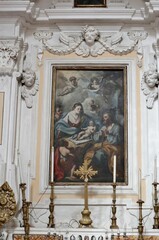 Maiori - Dipinto settecentesco Nativita nella Chiesa di San Domenico