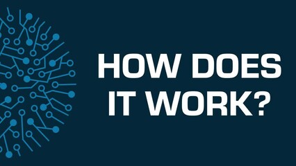 How Does It Work Circuit Circular Blue Rotating Left Text 