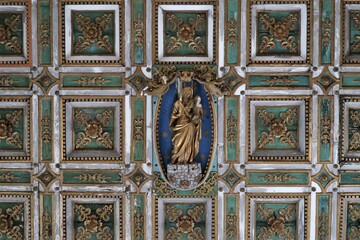 Maiori - Particolare del soffitto della Chiesa di Santa Maria a Mare