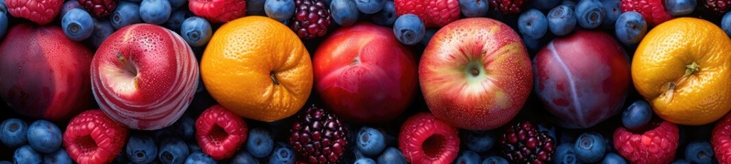 Fruit Pattern on Simple Background