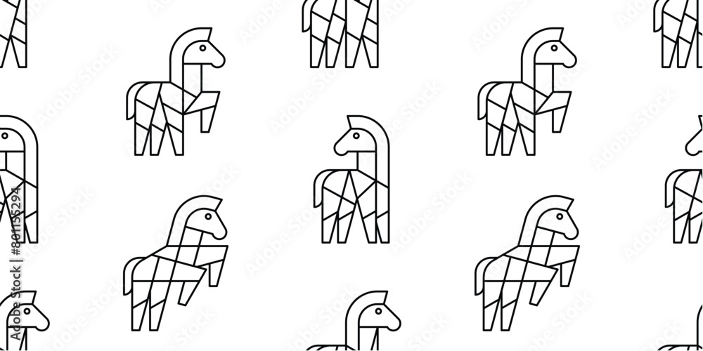 Poster seamless pattern with zebras. isolated on white background